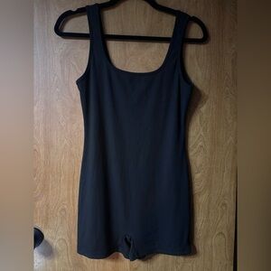 Women's Black Sleeveless Bodysuit
